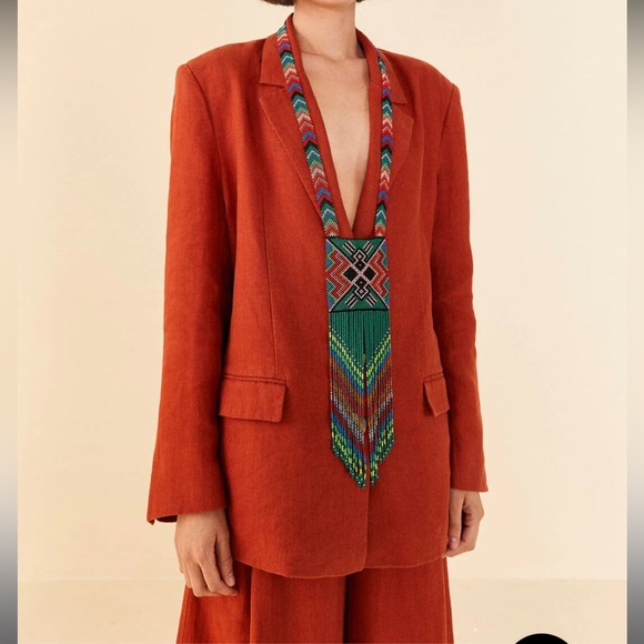 FARM Rio Orange Blazer - Picture 7 of 11